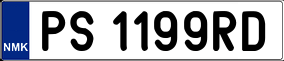 Trailer License Plate